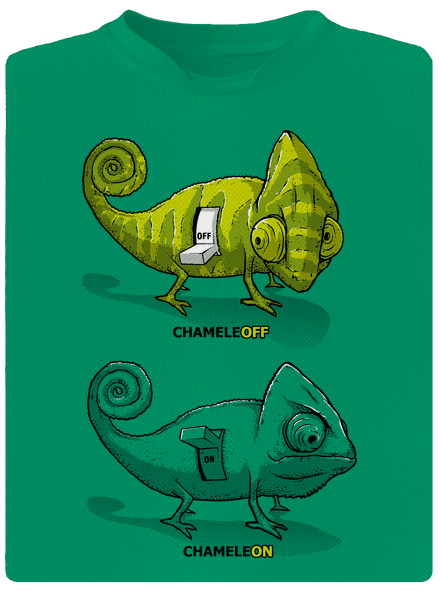 ChameleON ChameleOFF gyerek sport póló Kelly Green Mal