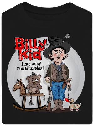 Billy The Kid unisex túlméretezett póló Black