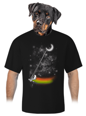 Unicorn universe unisex túlméretezett póló Black