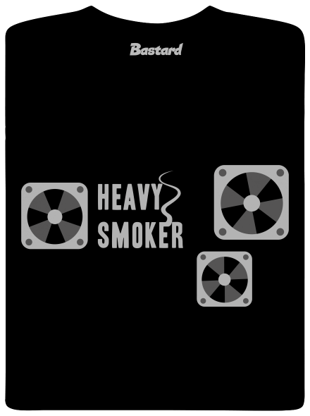 Heavy smoker férfi hosszú ujjú póló Black