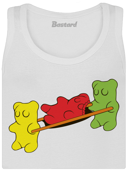 Gumimacik klasszikus női trikó White