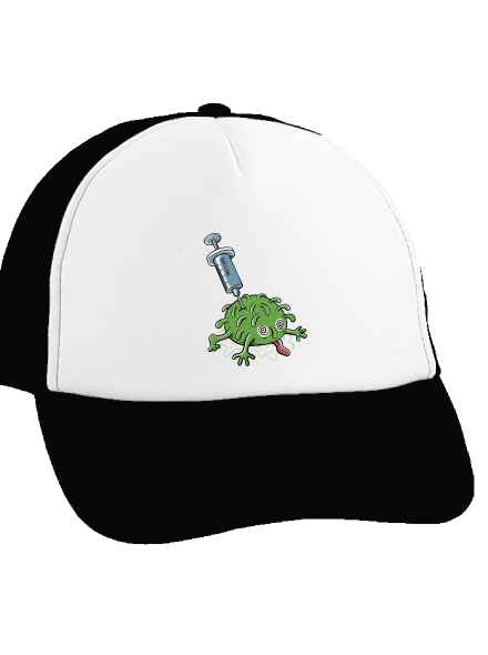 Elakadt covid teherautós sapka Black cap