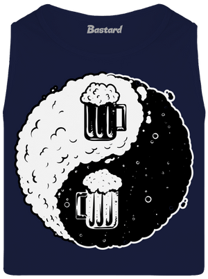 Jin Jang sör férfi trikó French Navy