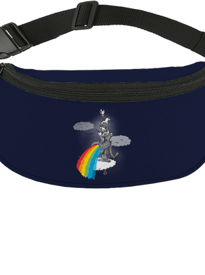 Hogyan készül a szivárvány övtáska French Navy