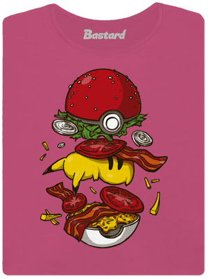 Pokémon burger prémium női póló Magenta