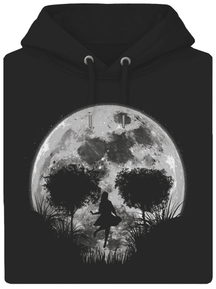 Halálos telihold unisex prémium pulóver Dark Black