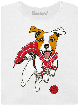 Jack Russell prémium női póló White