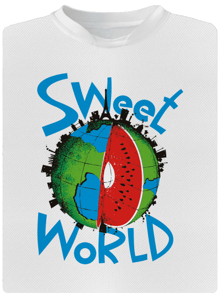 Sweet world férfi sportpóló White