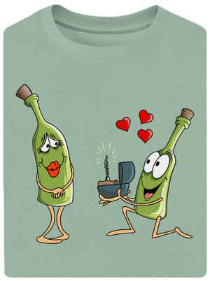 A bor szeretete unisex túlméretezett póló Sage