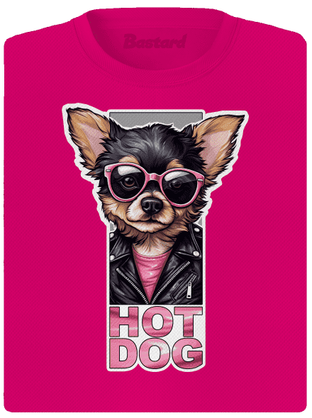 Very hot dog női sportpóló Neon Pink