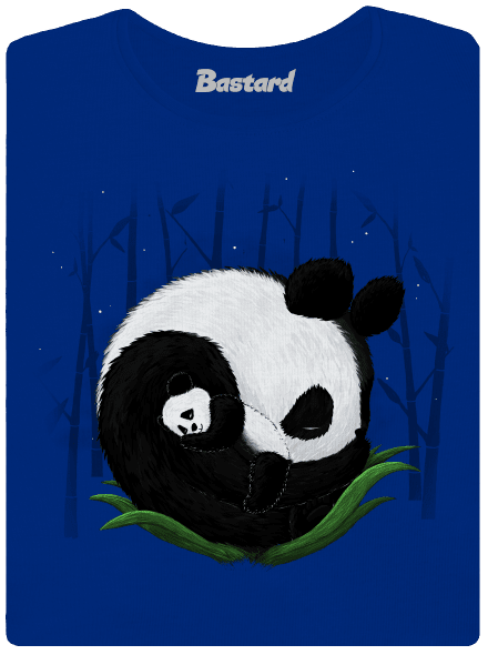 Két alvó panda női póló Royal Blue Mal