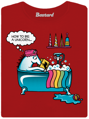 Mi kell az egyszarvúvá váláshoz prémium női póló Red Mal