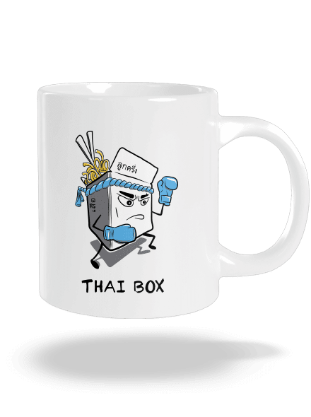 Thai box nagy bögre White