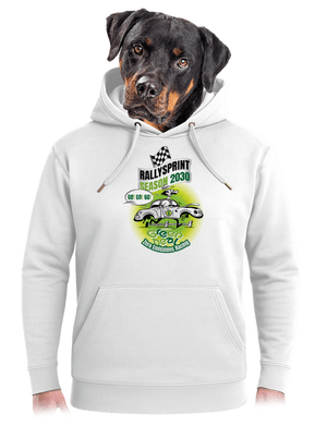 Rallysprint 2030 unisex prémium pulóver Snowwhite