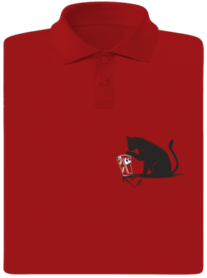 Macska és üveg férfi pólóingek Red Mal