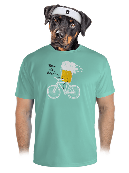 Tour de beer férfi sportpóló Mint Mal