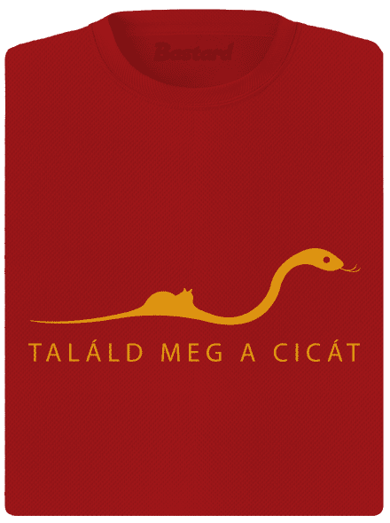 Találd meg a cicát női sportpóló Red Mal