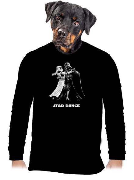 Star dance férfi hosszú ujjú póló Black