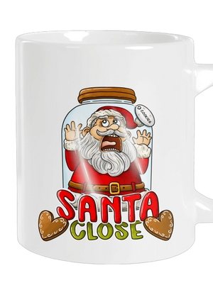 Santa Close nagy bögre White