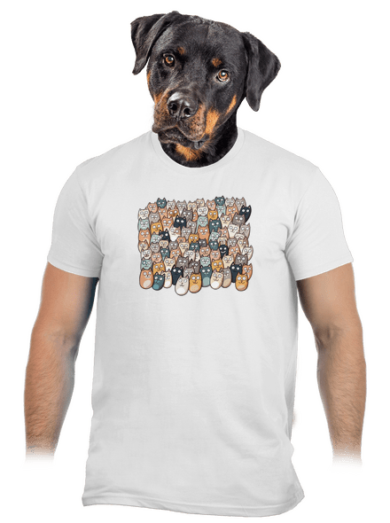 Találd meg az ördögöt férfi póló White