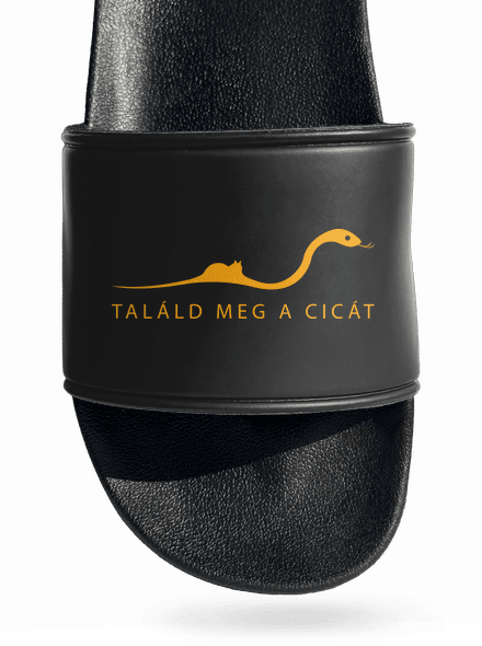 Találd meg a cicát papucs Black