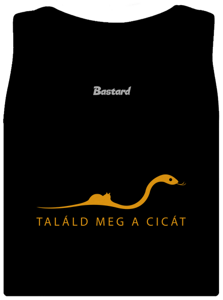 Találd meg a cicát klasszikus női trikó Black