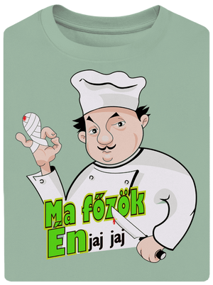 Ma főzök én unisex túlméretezett póló Sage