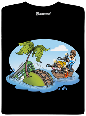 Vasúti sziget férfi hosszú ujjú póló Black