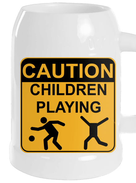 Children Playing söröskorsó White