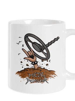 Metal detector hagyományos bögre White