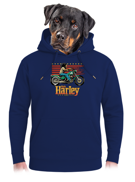 Bob Harley unisex prémium pulóver Navy