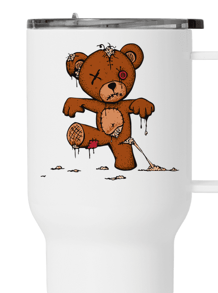 Zombie Teddy termosz bögre White