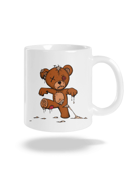Zombie Teddy hagyományos bögre White