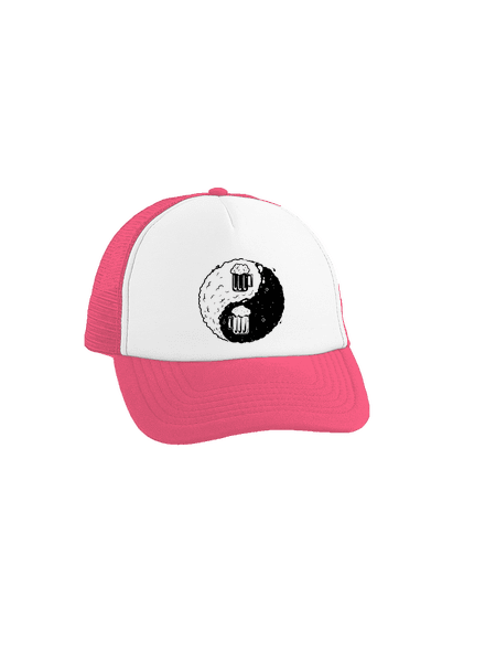 Jin Jang sör teherautós sapka Fluorescent Pink cap