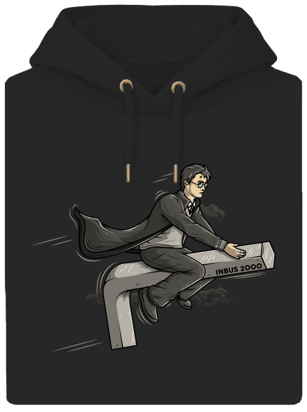 Harry az imbuszon unisex prémium pulóver Dark Black