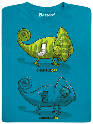 ChameleON ChameleOFF férfi póló kék
