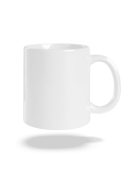 Nyomtatás nélkül hagyományos bögre White