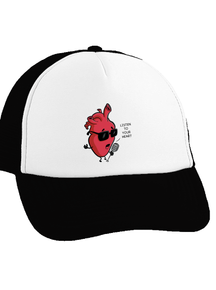 Listen to your heart teherautós sapka Black cap