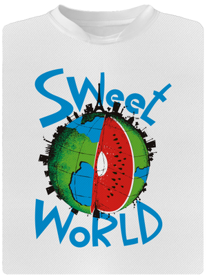 Sweet world gyerek sport póló White