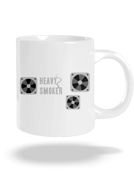 Heavy smoker nagy bögre White