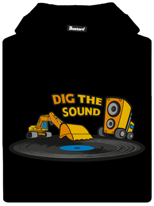 Dig the sound gyerek kenguruzsebes pulóver Black