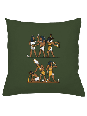 Egyiptomi parti párna Olive Green