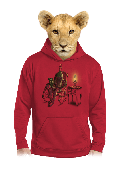 Nagyapa, mondd el gyerek kenguruzsebes pulóver Fire Red