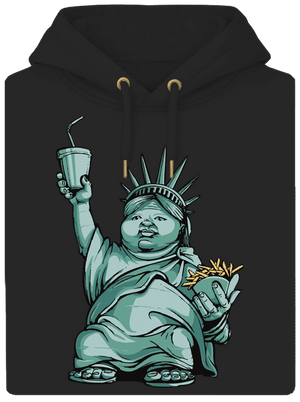 Amerikai bálvány unisex prémium pulóver Dark Black