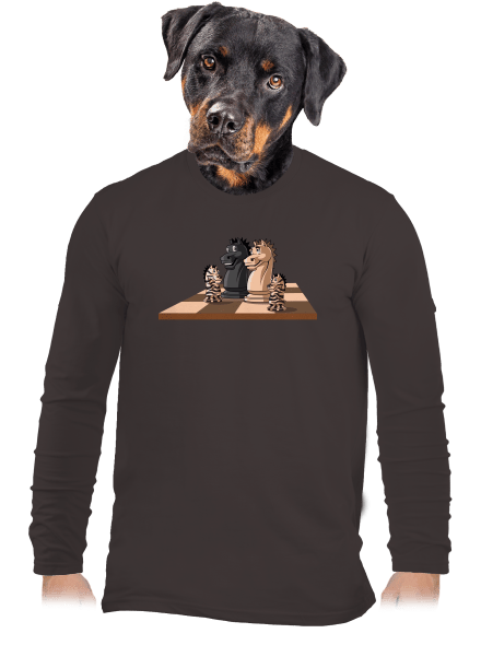 Sakkcsalád férfi hosszú ujjú póló Bear Brown