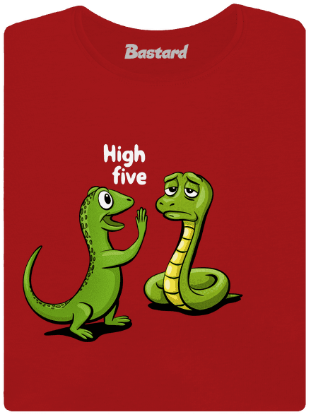 High Five prémium női póló Red Mal