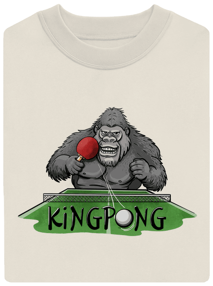 King pong unisex crewneck Off White