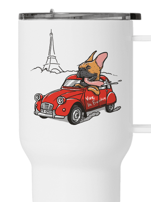 Francia buldog termosz bögre White