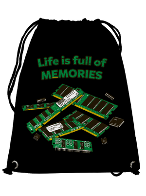 Memóriában tárolva hátizsák Black
