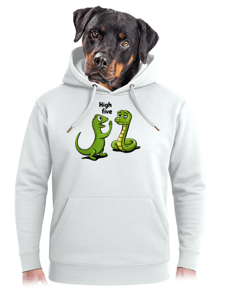 High Five unisex prémium pulóver Snowwhite
